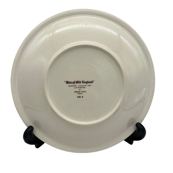 Vernon Kilns Bits of Old England Collectible Plate Number 4 Motor Car 8.25" - Picture 2 of 6